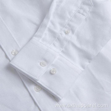 Elegant Men's Long Sleeve Formal Cotton Treatment Shirts